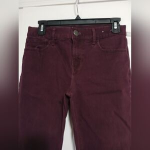 Burgundy red Mid rise express jeggings